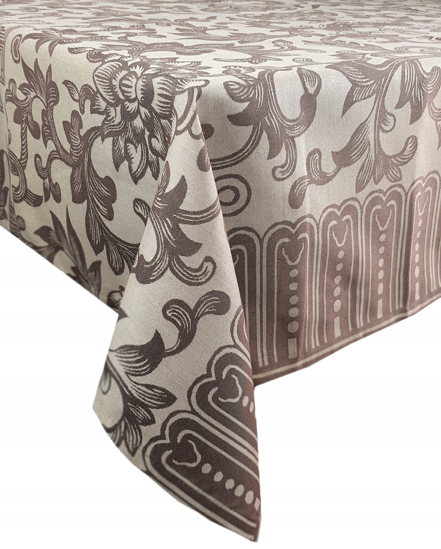 

Obrus Brązowy 140X180 Wizytowy Salonu