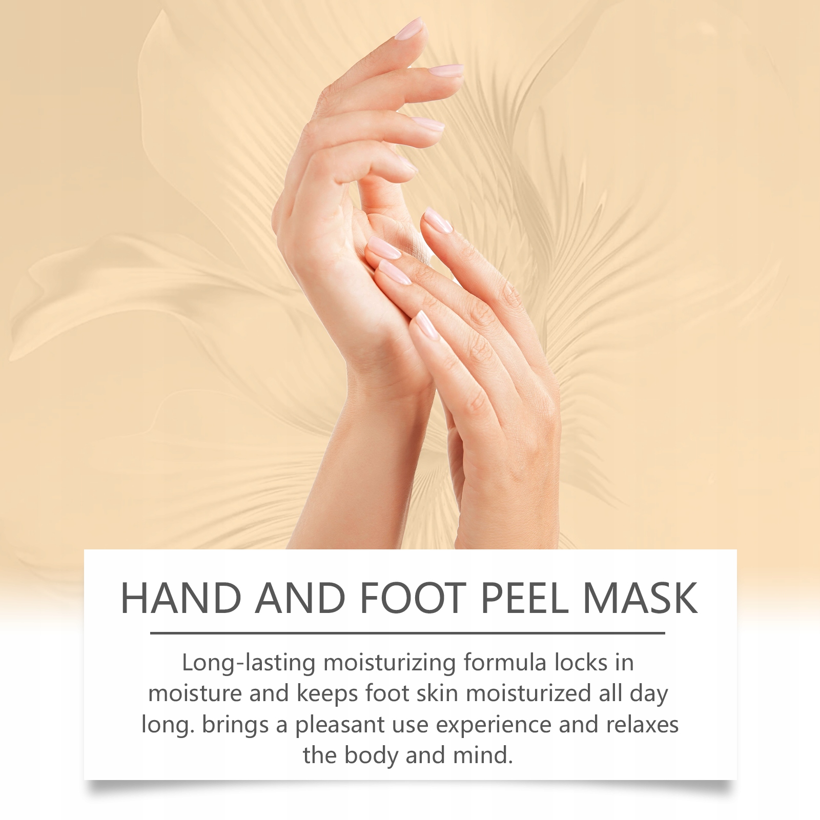 Maseczka do rąk i stóp z witaminą C i kurkumą, nawilżająca i regenerująca Marka bez marki