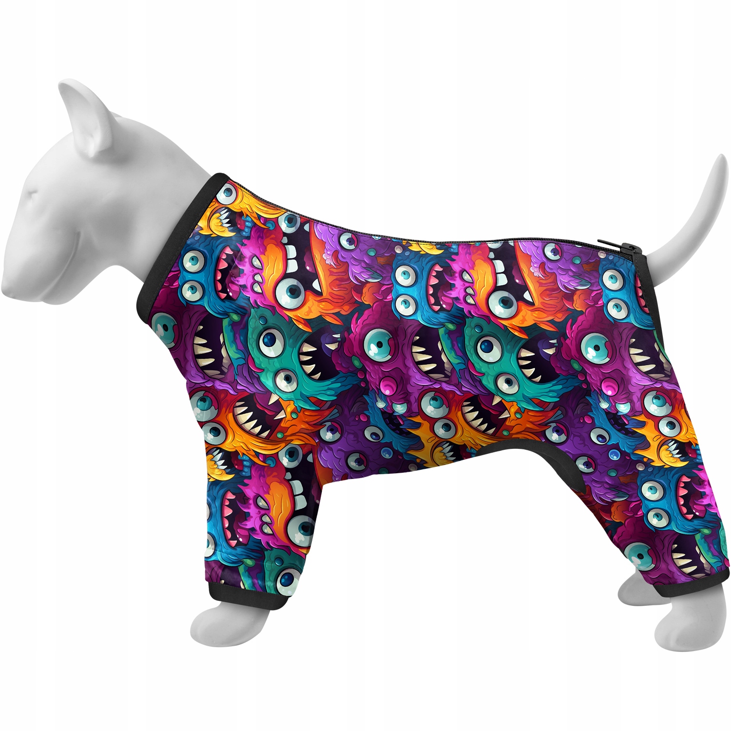 Levně Větrovka pro psa Waudog Clothes, vzor Zubaté příšery, vel. Xxxxs (XS22)