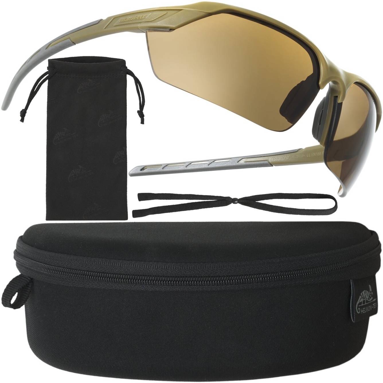 Střelecké brýle TrinRay Adaptive Green/Brown Helikon-tex