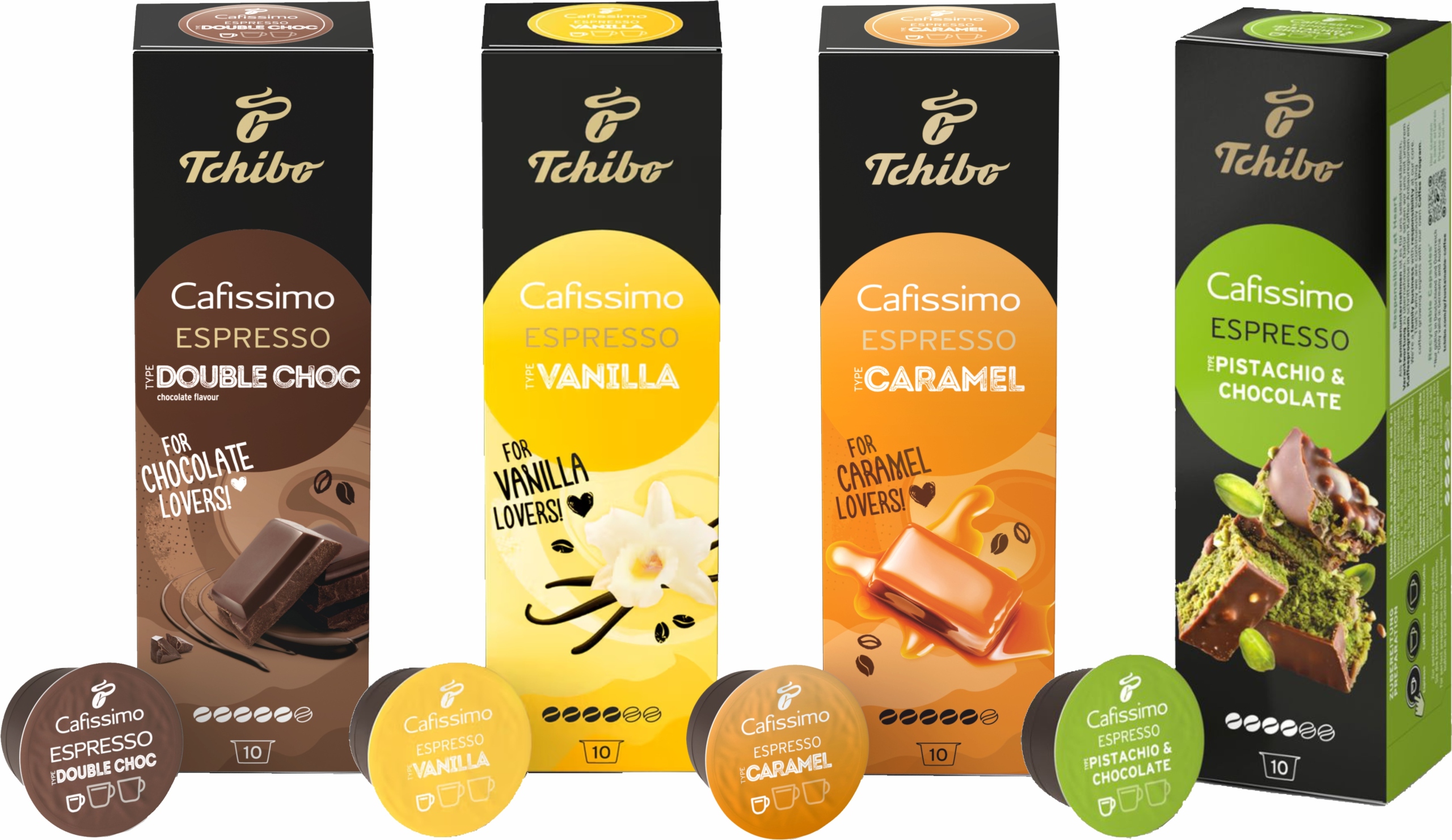 TCHIBO CAFISSIMO Ароматизированные 4 x 10 капсул