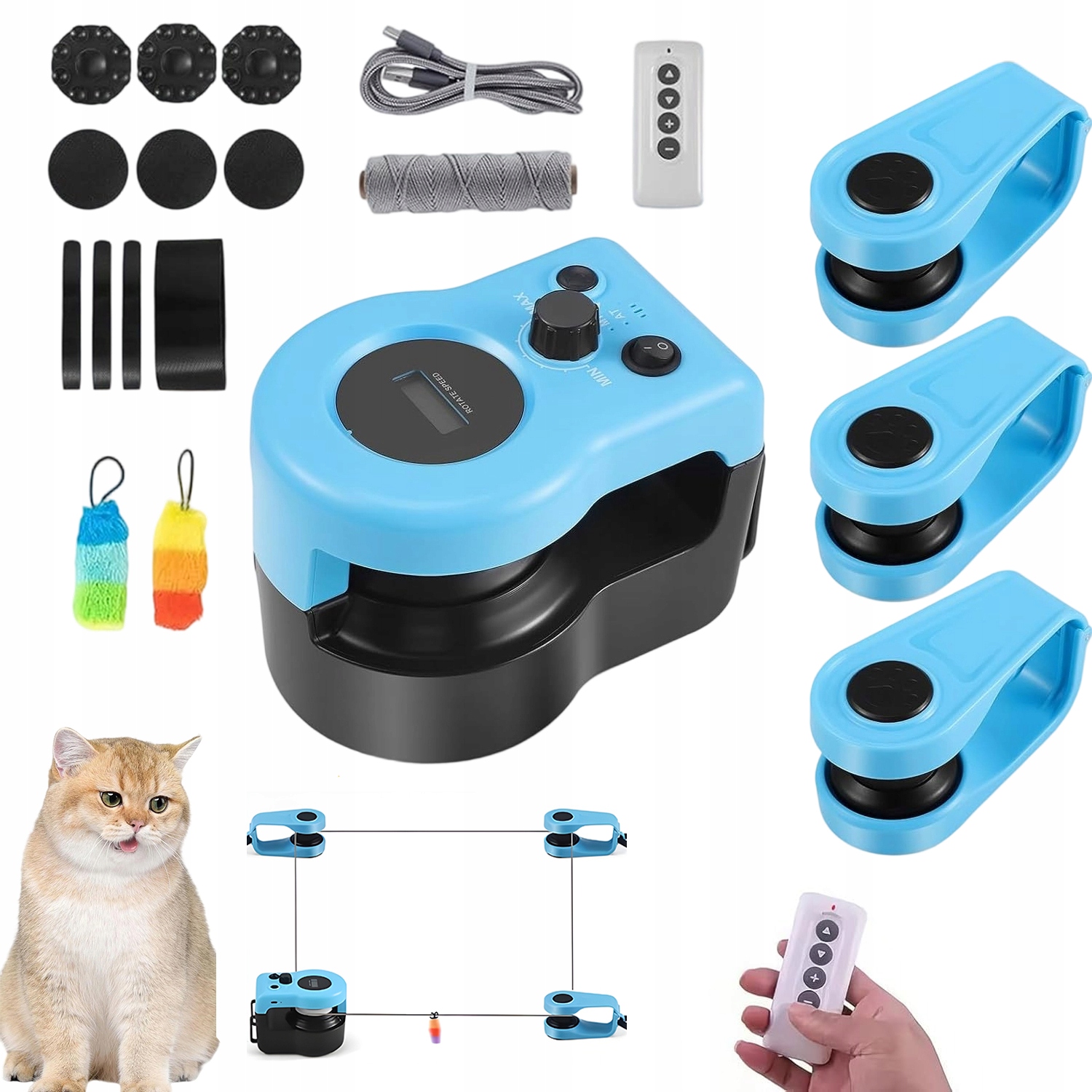 Hračka Pro Kočky S Dálkovým Ovládáním A Ovládáním Honění Myší Režim Auto