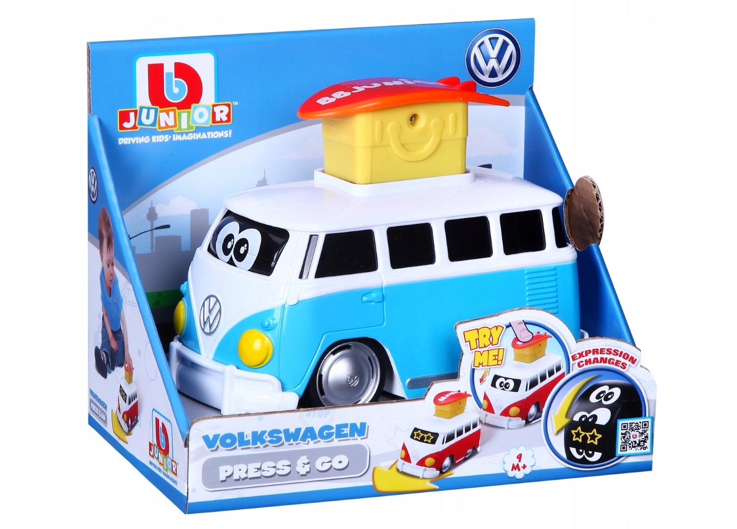 

Bburago Junior Vw Samba ze zmiennymi buźkami 85110