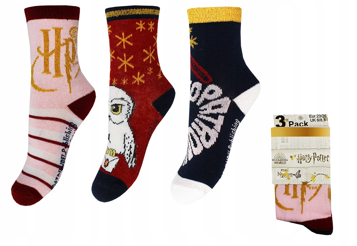 

Harry Potter Skarpetki Dziecięce 3-PAK 27/30