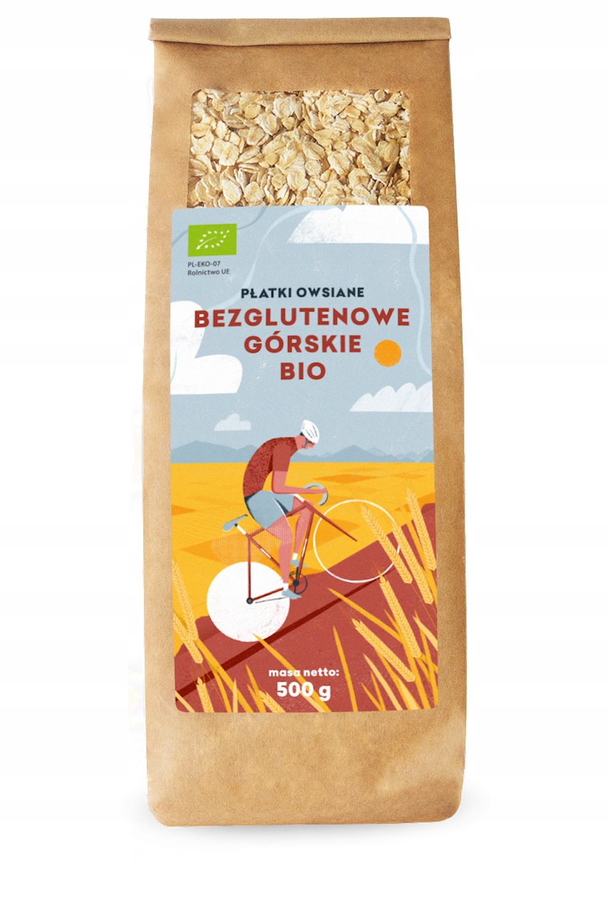 4x Pięć Przemian Ovesné vločky horské bezlepkové Bio 500 g