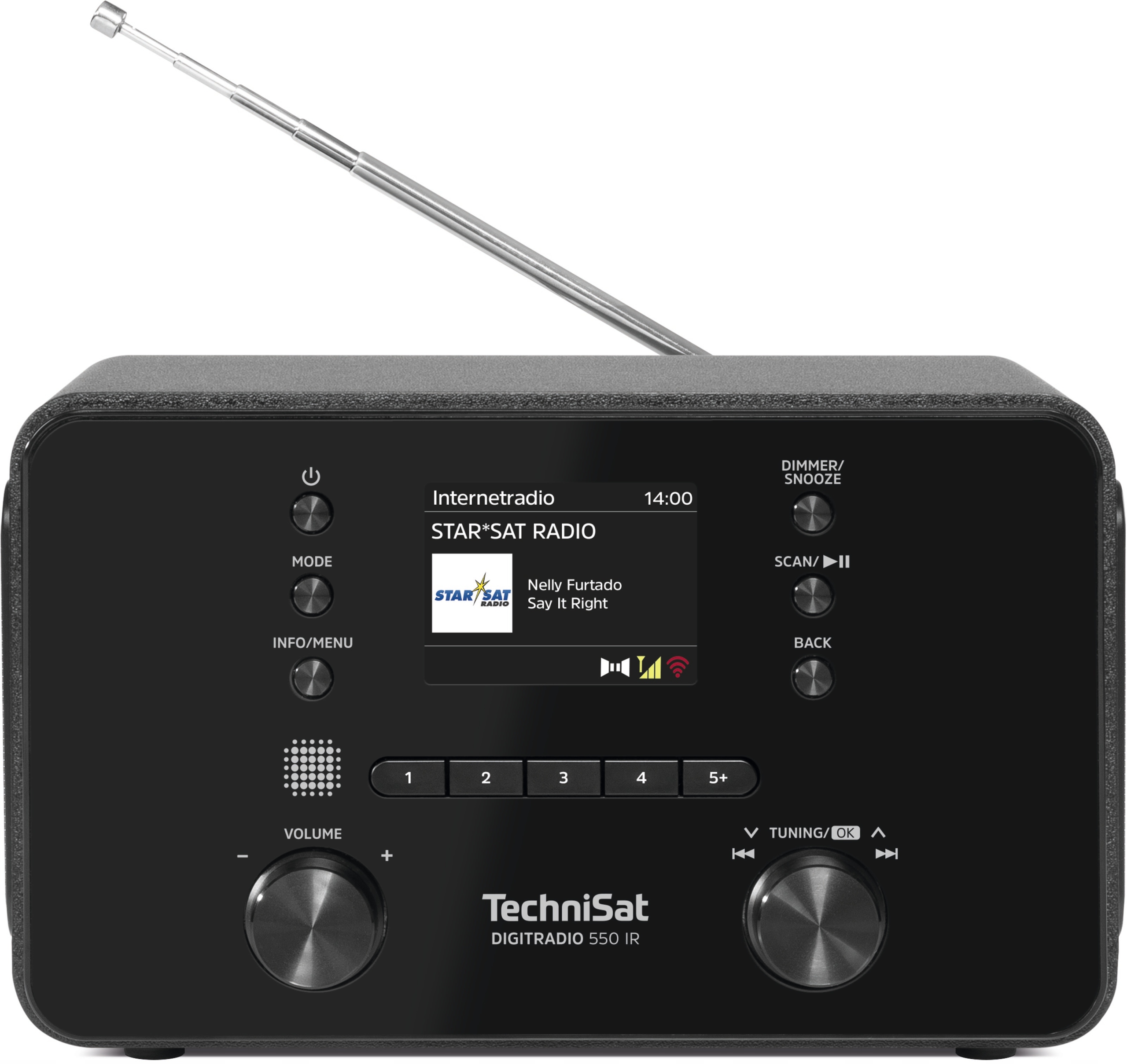 Rádio Technisat DigitRadio 550 Ir Internet Dab+ Fm Bluetooth Usb App dálkový ovladač