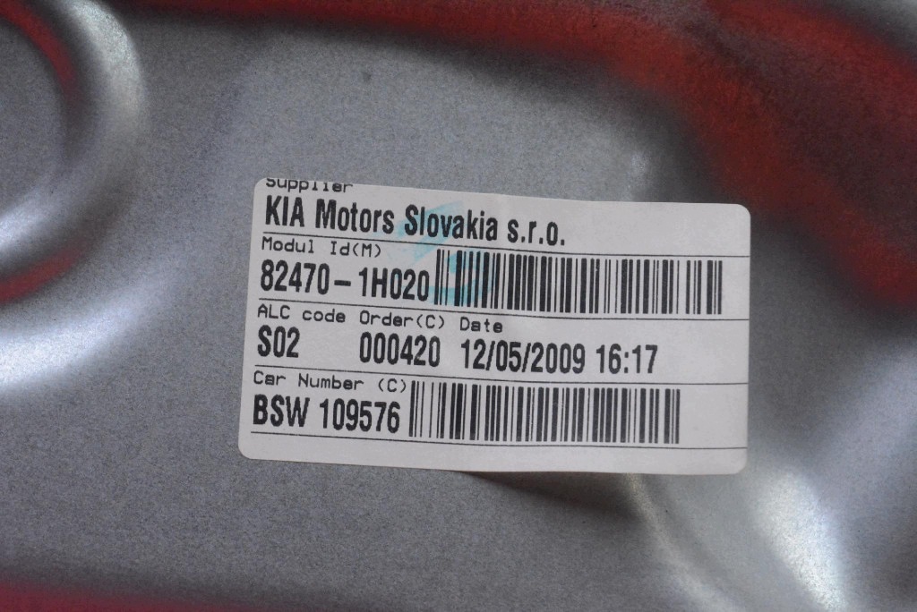 window regulator left front EU 82470-1H020 KIA CEED 1 and SW KOMBI 07-10