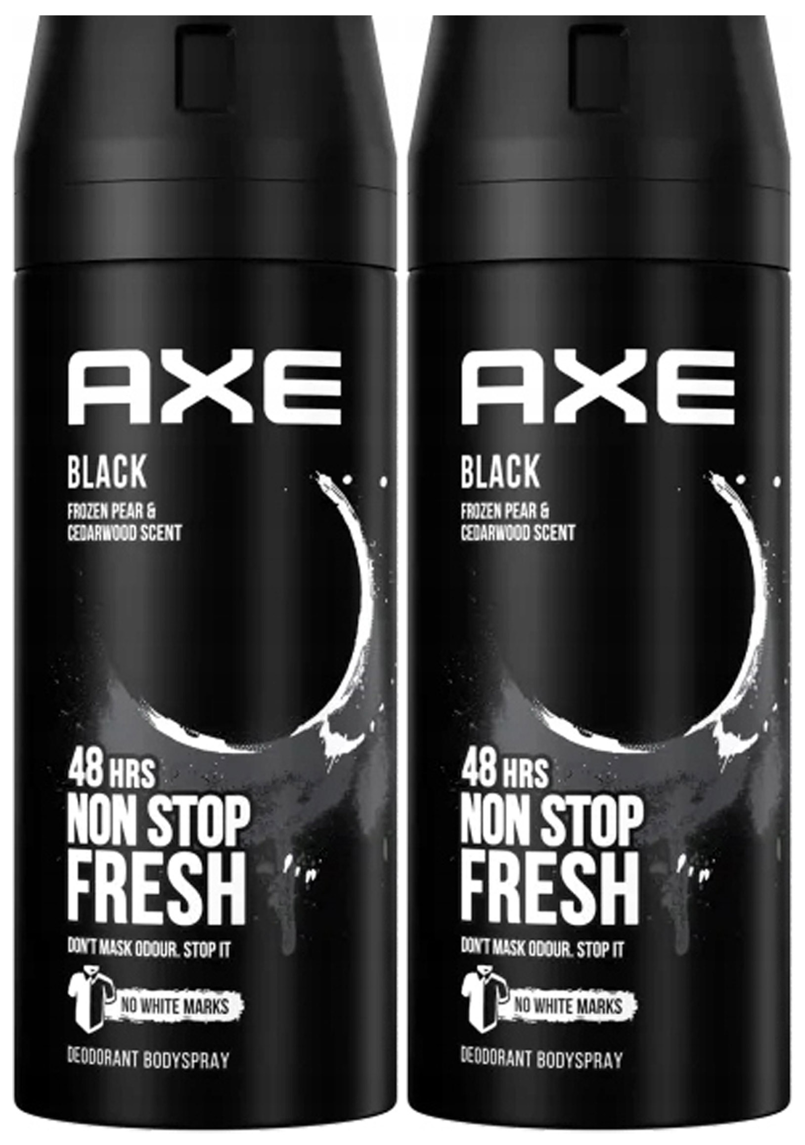 Axe Black Dezodorant w Aerozolu 2x 150ml - Intensywna Męska Świeżość