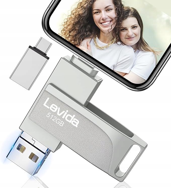 Pendrive Levida 499GB 4W1 Zewnętrzna Ios Android Smartfon Tablet Laptop Pc
