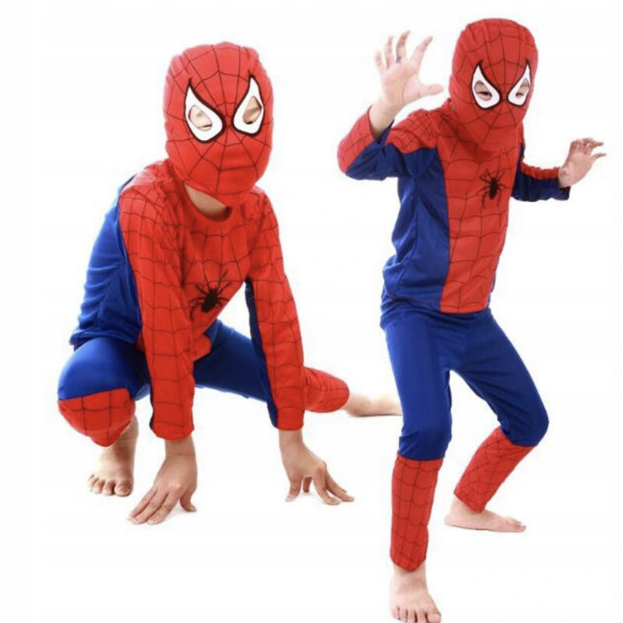 SPIDERMAN STRÓJ PRZEBRANIE KOSTIUM MASKA L 122-134 Marka Luno