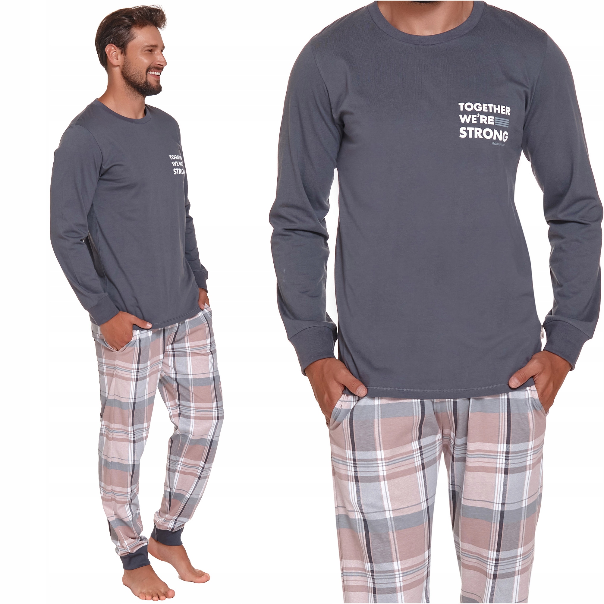 

Doctor Nap 4329 Checkered piżama męska XXL