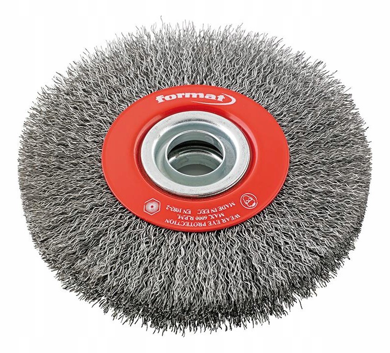 Kartáč kulatý kotoučový ocelový 200 x 30 mm Format