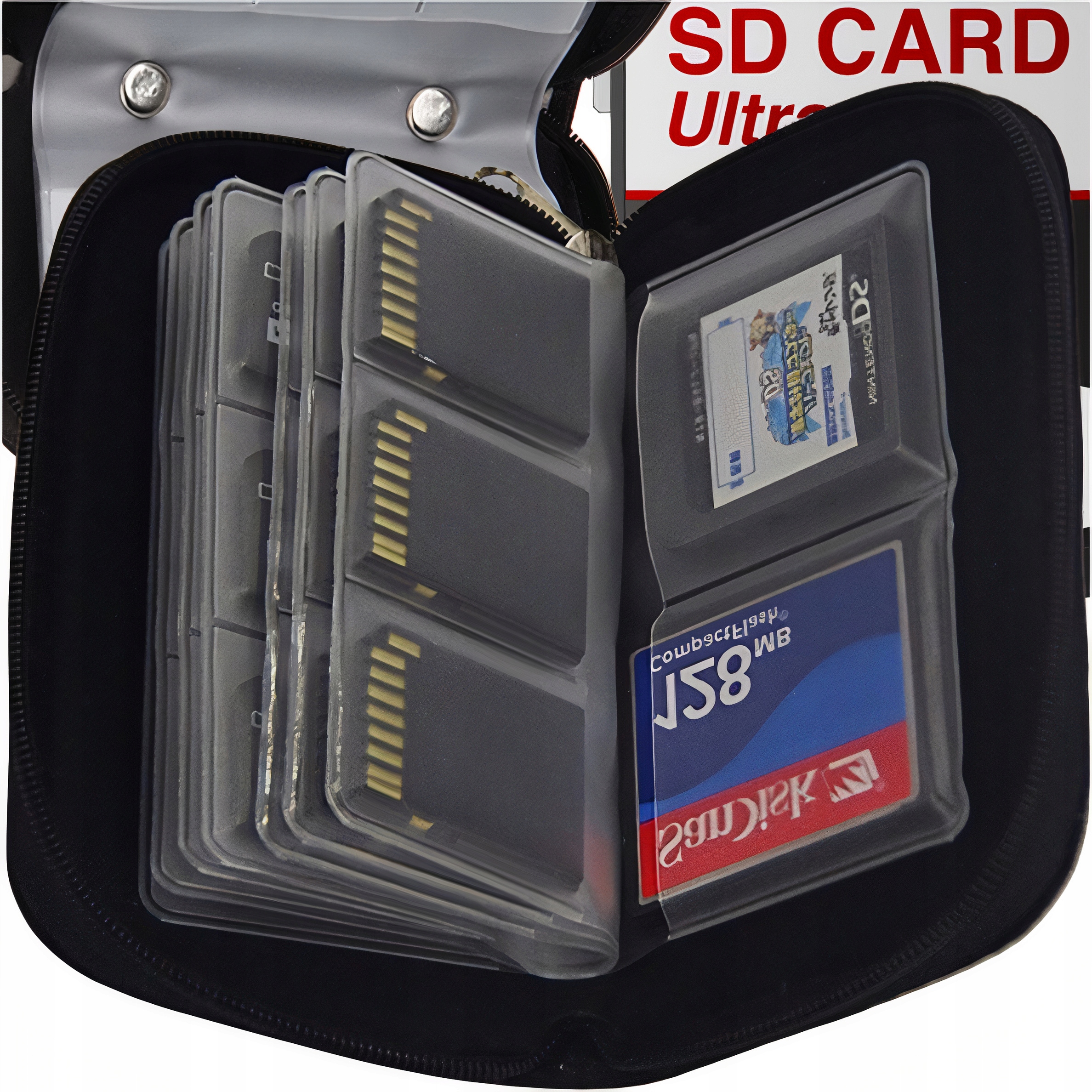 

Etui Organizer Na Karty Pamięci Case Sd Micro Cf