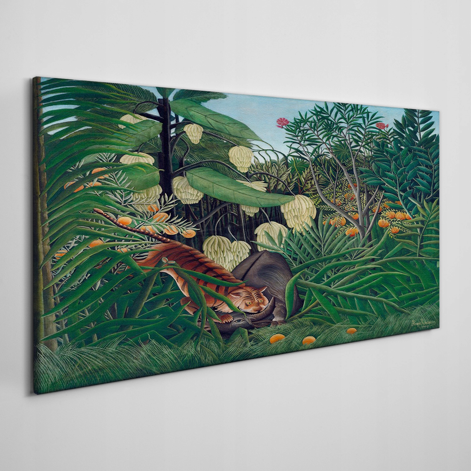 

Obraz płótno Dżungla tygrys owoce drzewa 120x60 cm
