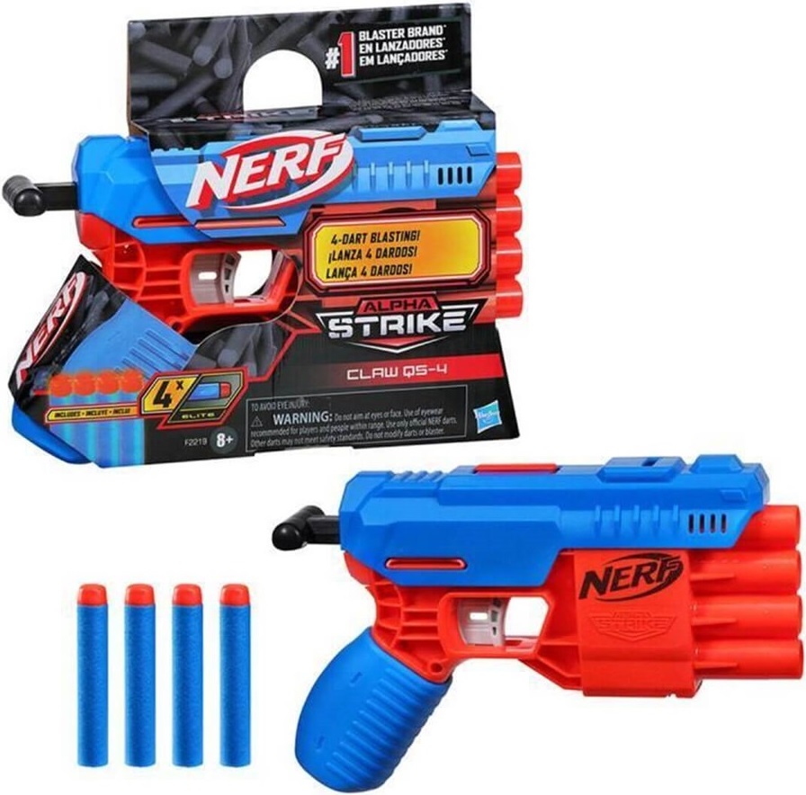 NERF ALPHA STRIKE PISTOLET WYRZUTNIA CLAW QS-4