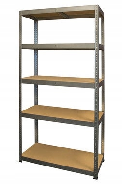 

Regał magazynowy wym. 180x80x35 cm, 5 półek, 175kg