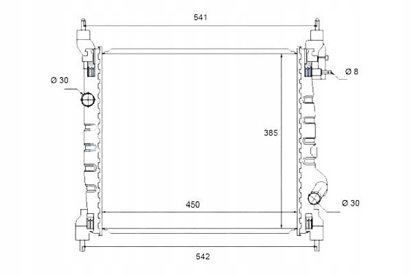 NRF CHŁODNICA CHEVROLET SPARK -AC 10-