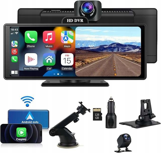 Autorádio s dotykovým displejem Ultra Hd 4K Bluetooth Bezdrátové