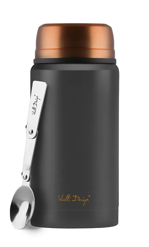 Termos obiadowy Vialli Design 750ml (czarny gold)