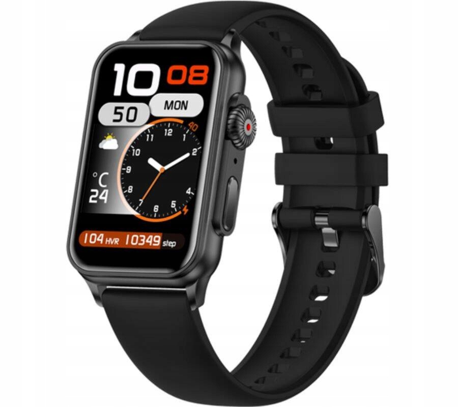 Smartwatch Rubicon RNCF06 Czarny Rozmowy Puls Tętno Latarka Fb