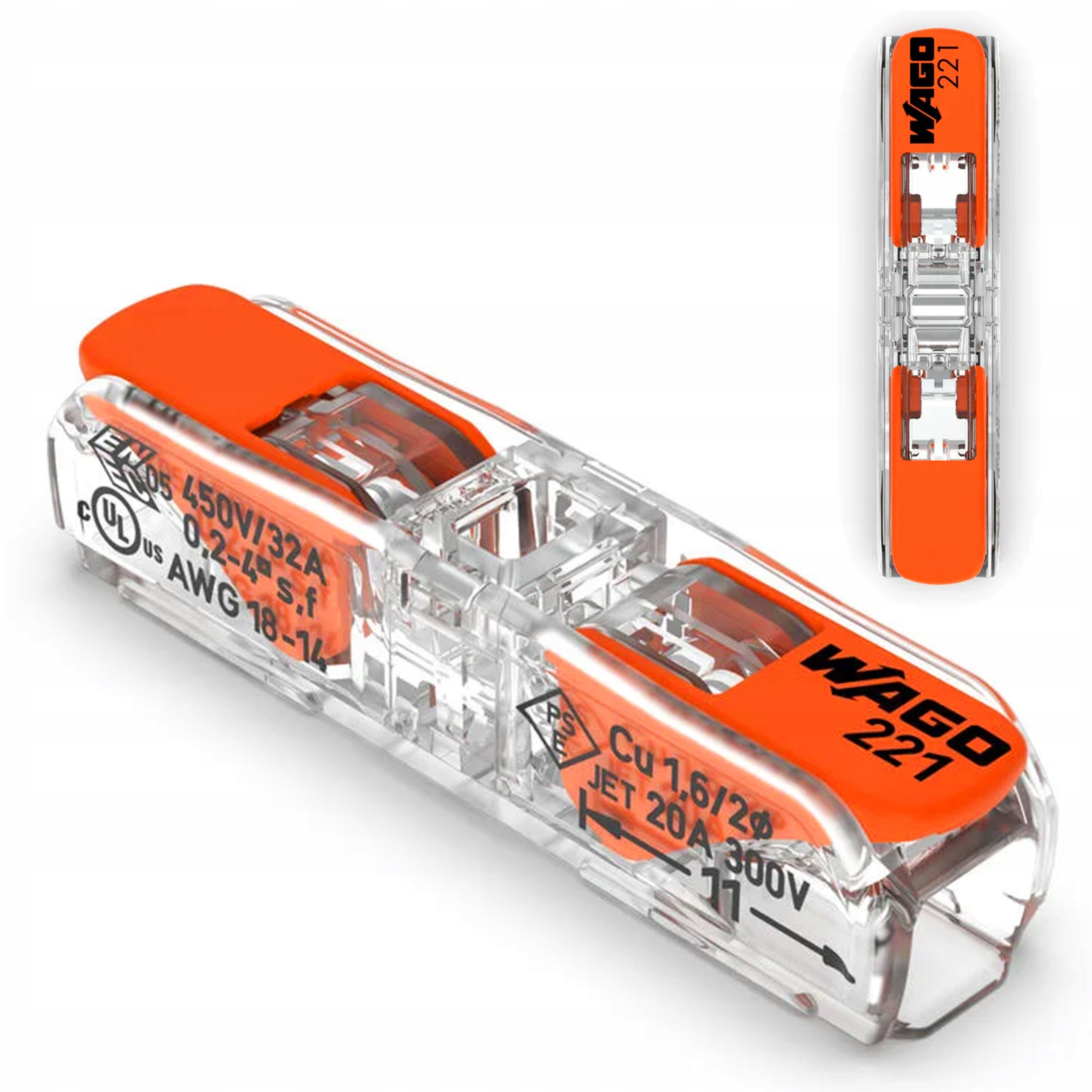 

Złączka szybkozłączka przelotowa 2x0,2-4mm2 60 Szt