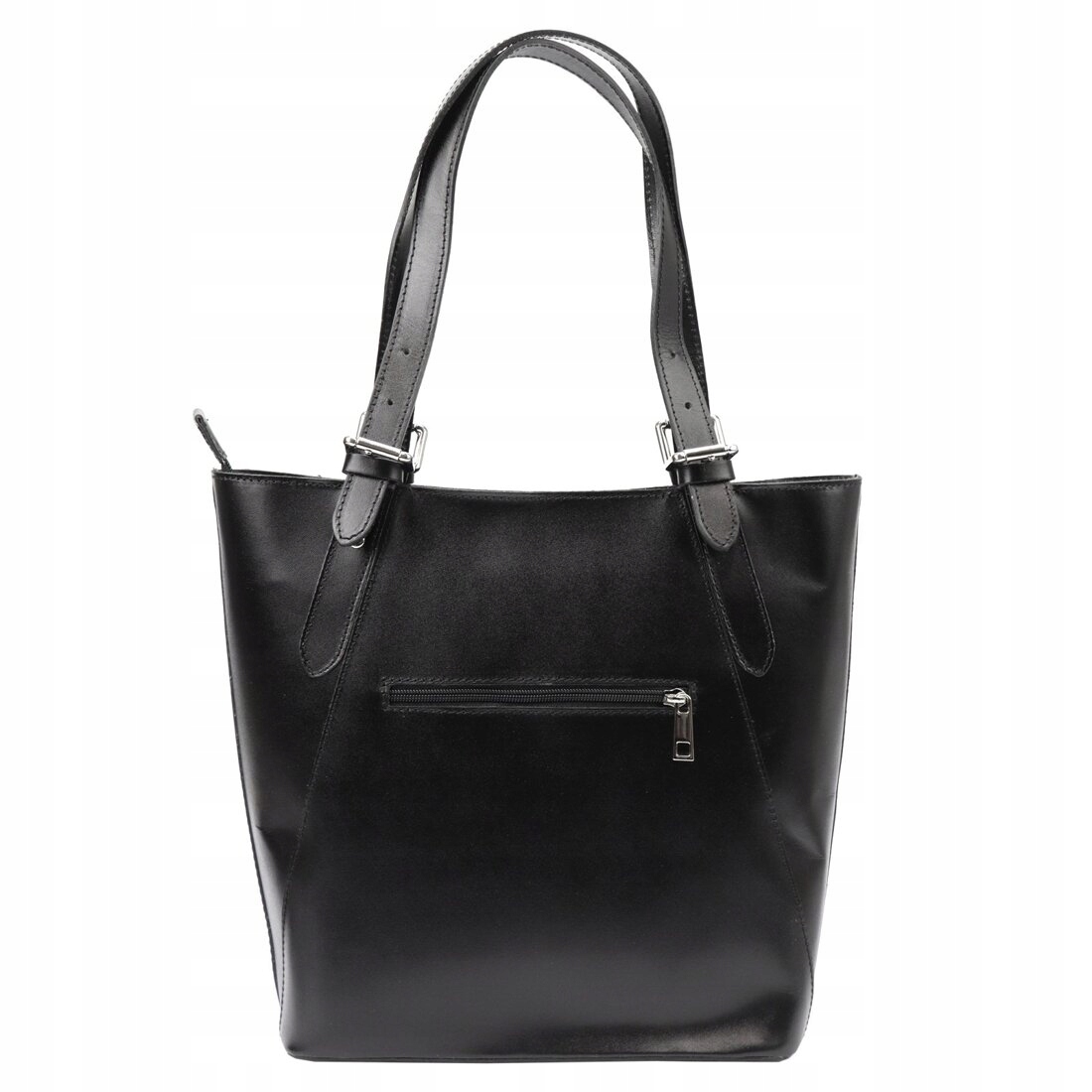 Duża skórzana damska shopperbag torebka na ramię Płeć kobieta