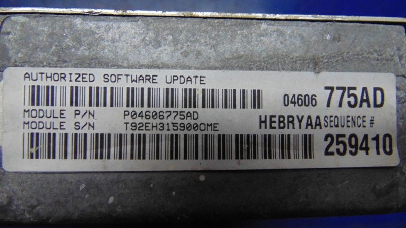 control unit of the engine CHRYSLER 300M SEBRING 2.7 V6 BEN