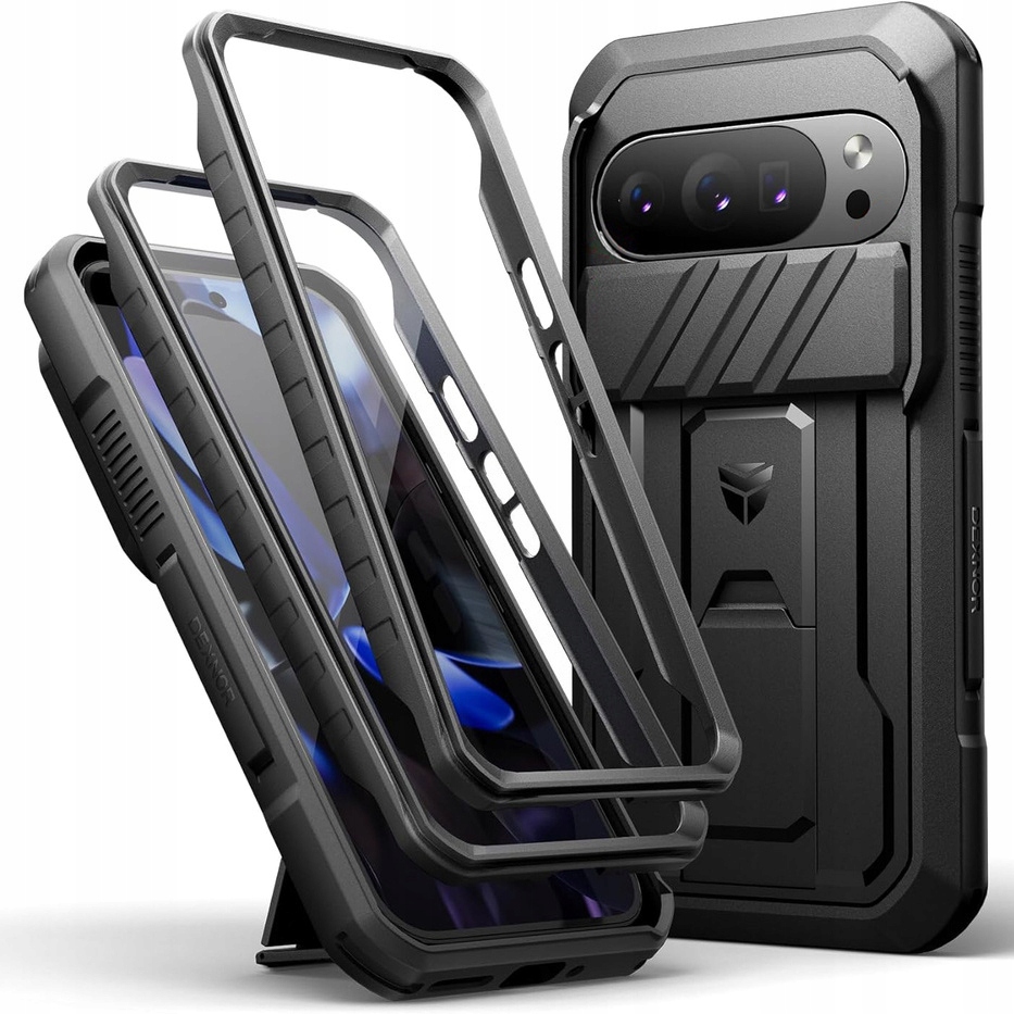 Pancerne Etui Dexnor Do Google Pixel 10/10 Pro Case Z Ramką Ochrona Ekranu