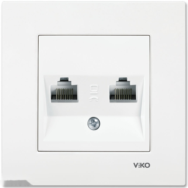 Viko by Panasonic Karre bílá dvojitá datová zásuvka 90960034