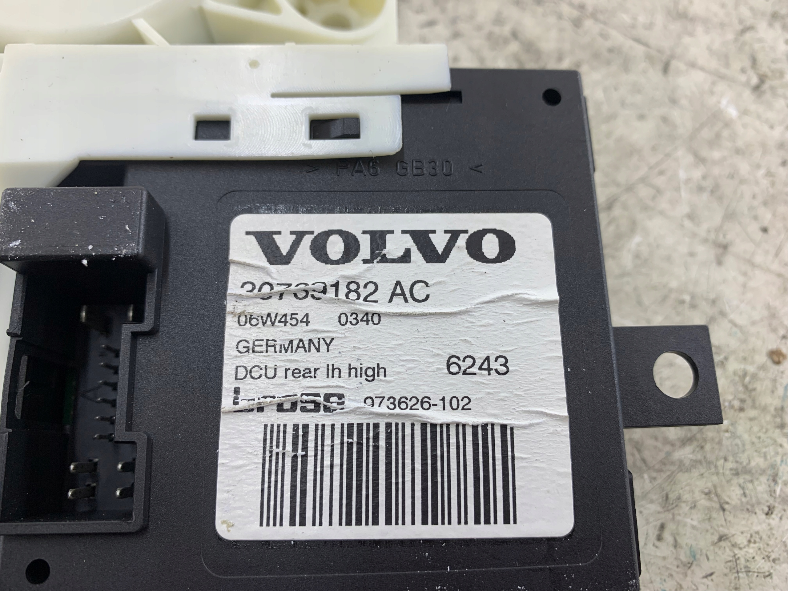 VOLVO V50 and mini motor windows left rear part 30739182