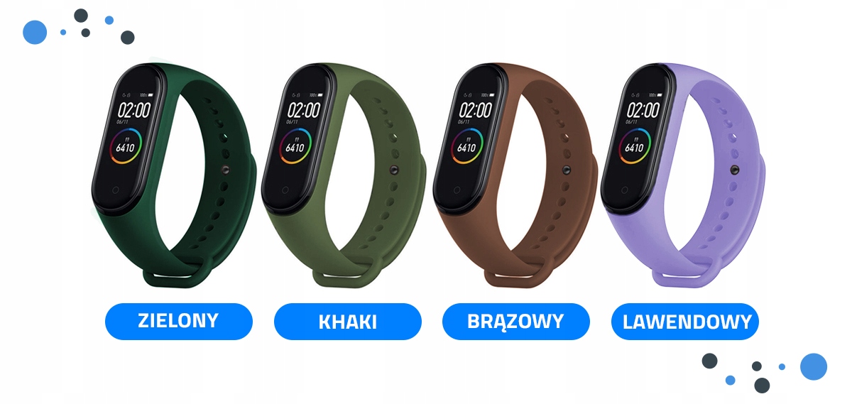OPASKA do XIAOMI MI BAND 4 i MI BAND 3, PASEK do SMARTBAND, DUŻO KOLORÓW Kompatybilność Xiaomi
