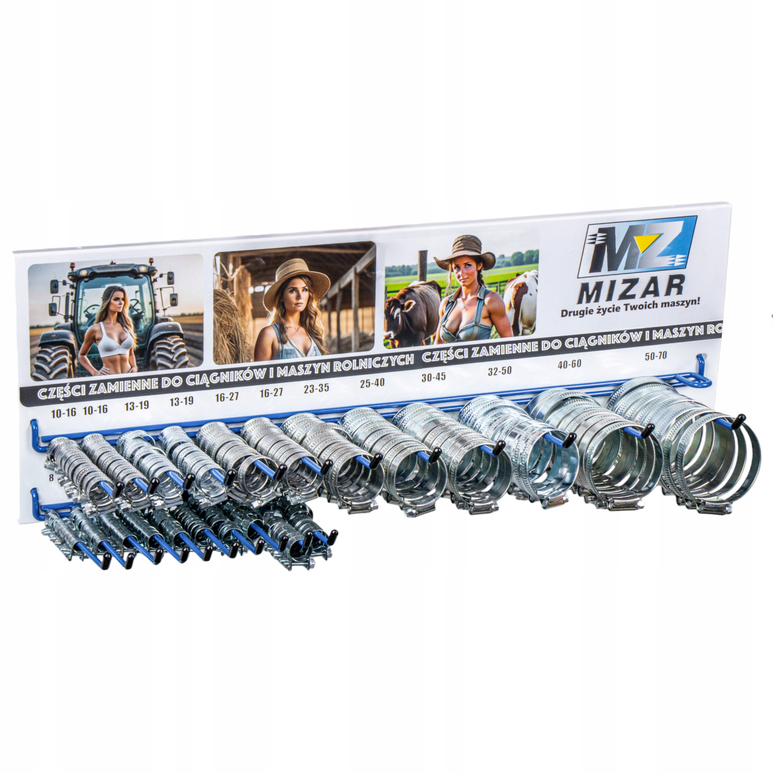 OPASKI OBEJMY ŚLIMAKOWE ZACISKOWE 220el + WIESZAK