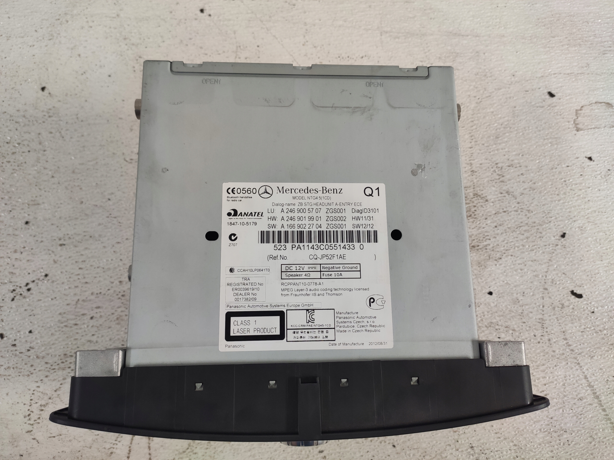 MERCEDES W176 W246 RADIO CD Navigation A2469005707