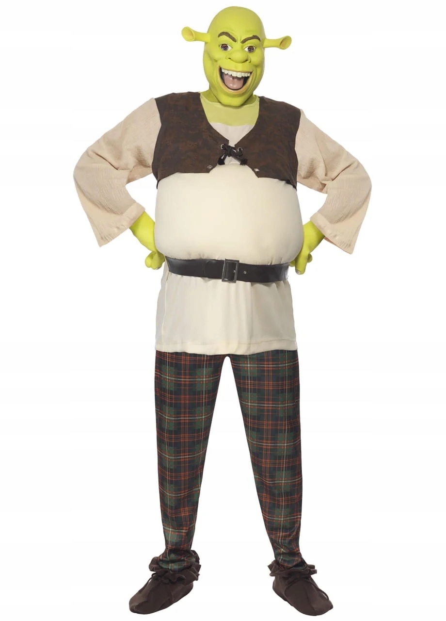 Převlek Shreka Kostým Shrek Ogr zelený s maskou M