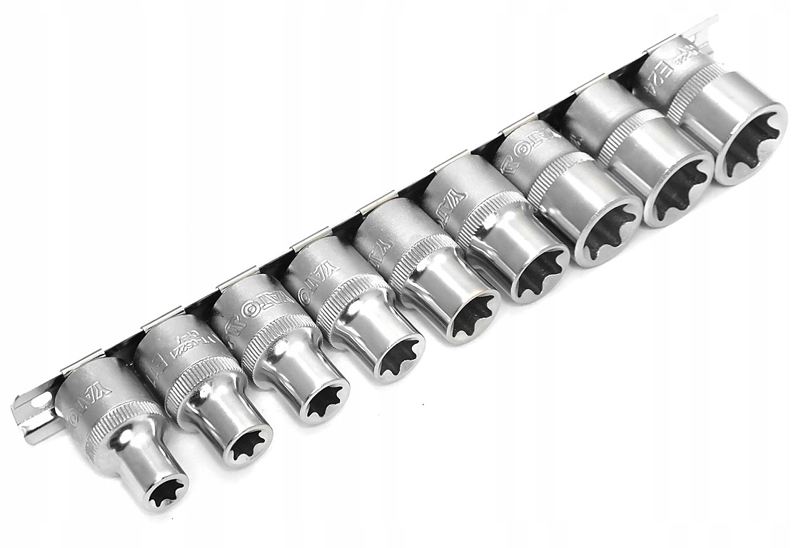 YATO - ZESTAW NASADEK NASADKI TORX 1/2'' E10-E24 Kod producenta YT-A00015