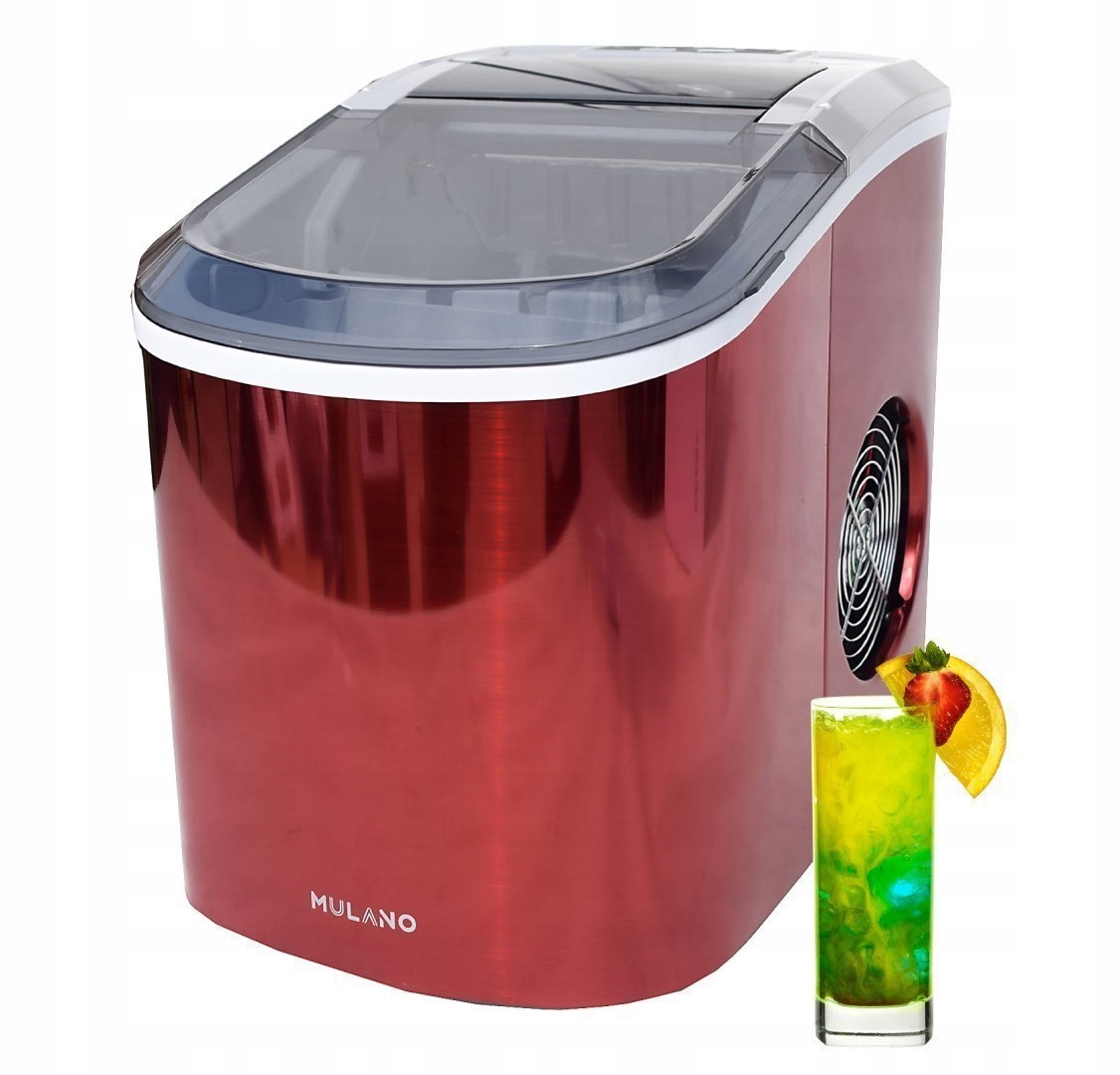 CZERWONA KOSTKARKA MASZYNA DO KOSTEK LODU DO DRINK