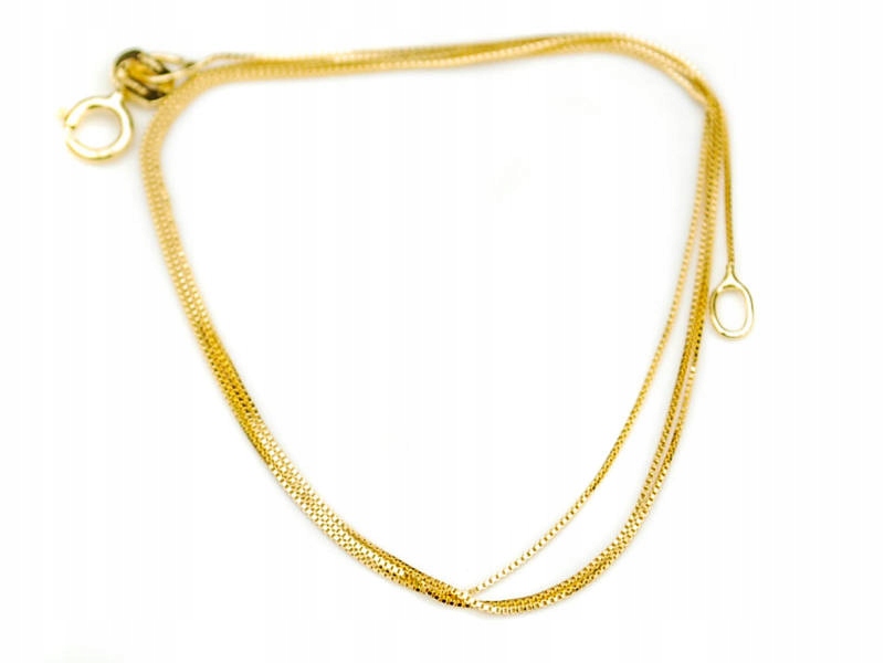 ZŁOTY ŁAŃCUSZEK KOSTKA WENECJANA AG 585 Marka Fiodo