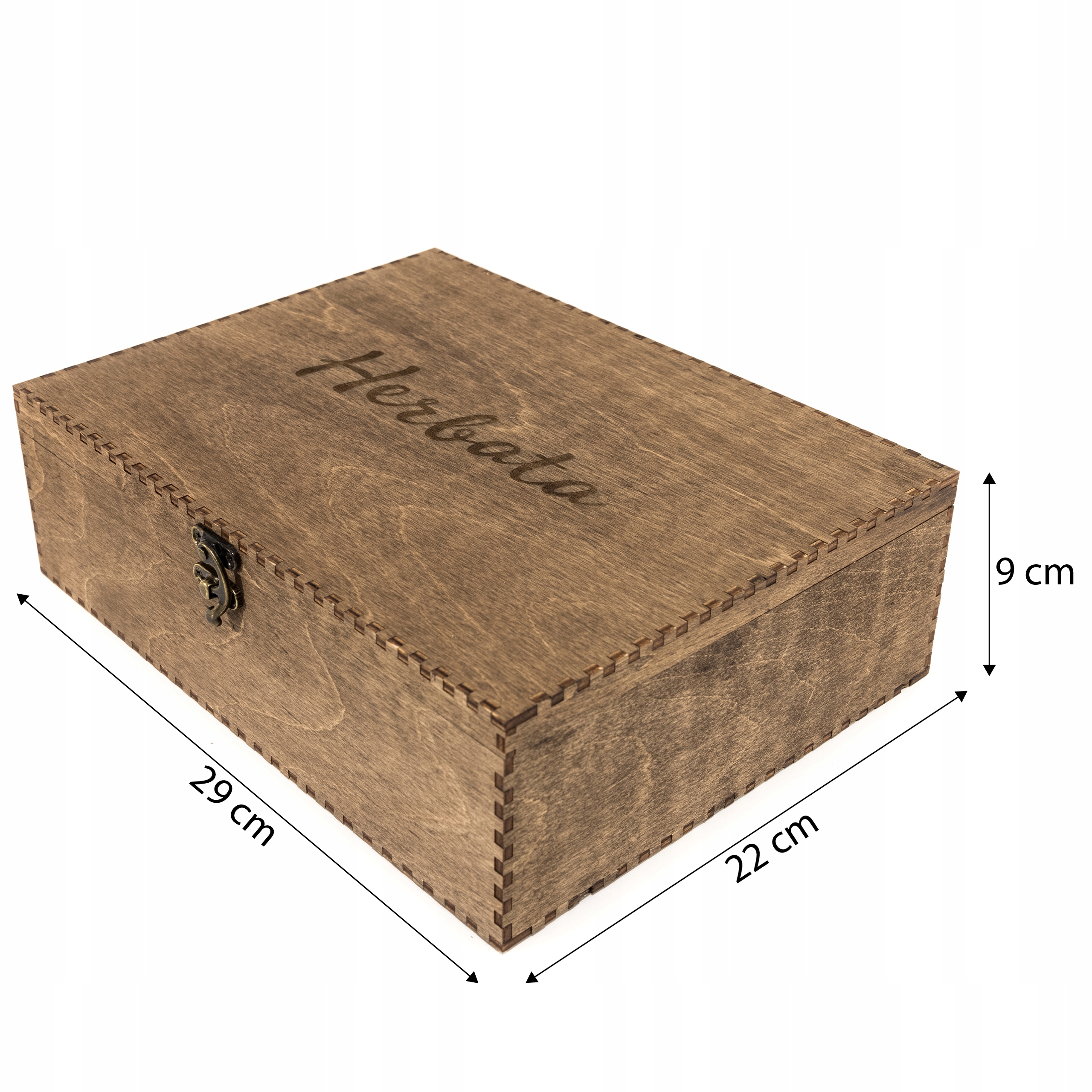 Pudełko NA HERBATĘ 12 przegród HERBACIARKA Materiał wykonania drewno