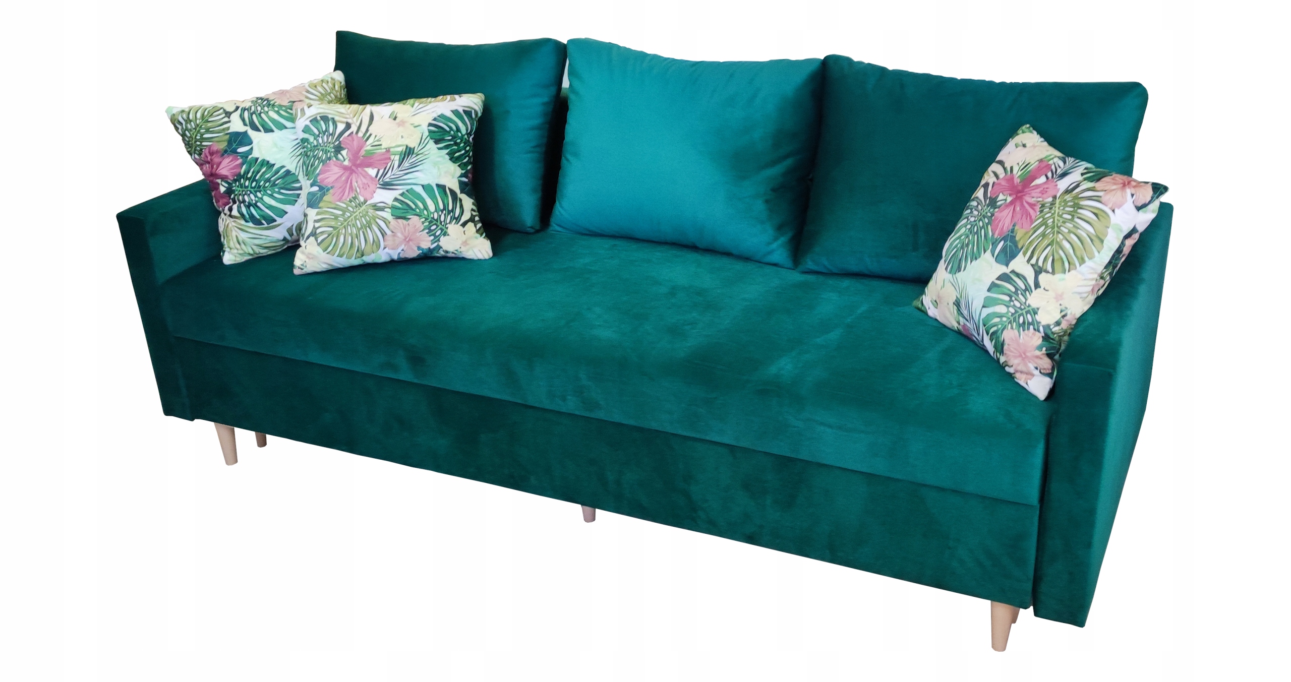 Rozkládací Pohovka Scandik 3 210 CM Pohovka S Funkcí Spaní Bonell DL Velur