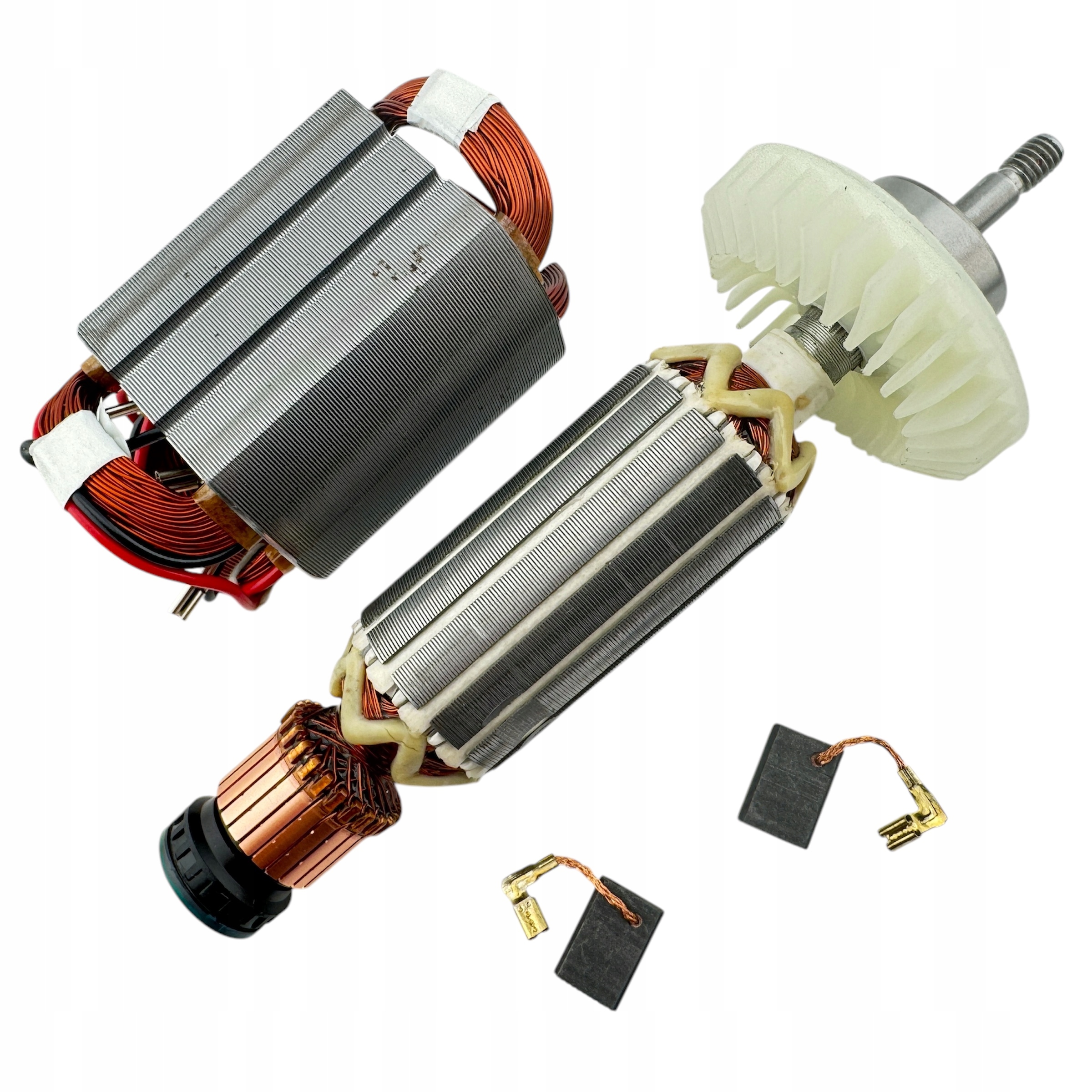 Makita Rotor 9557HN 9557NB 9558HN 9558NB 9558NBR stojan ložiska kartáče