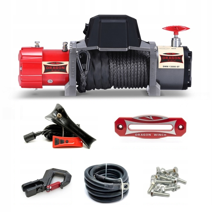 Dragon Winch Navijak Maverick Dwm 13000 St S 12V 30 m Syntetický na odťahovku