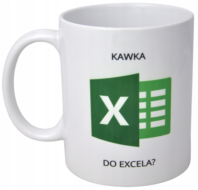 

Kubek Praca Koleżanka Kolega Excel Księgowa Kawa