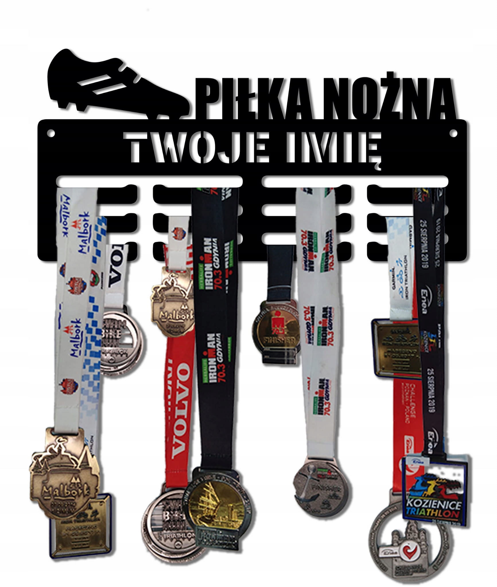

Wieszak na medale Piłka Nożna z imieniem 61.3