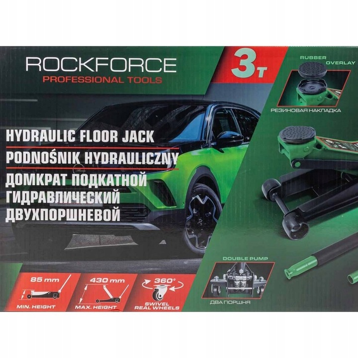 Podnośnik hydrauliczny 3T niskoprofilowy żaba Marka Forsage