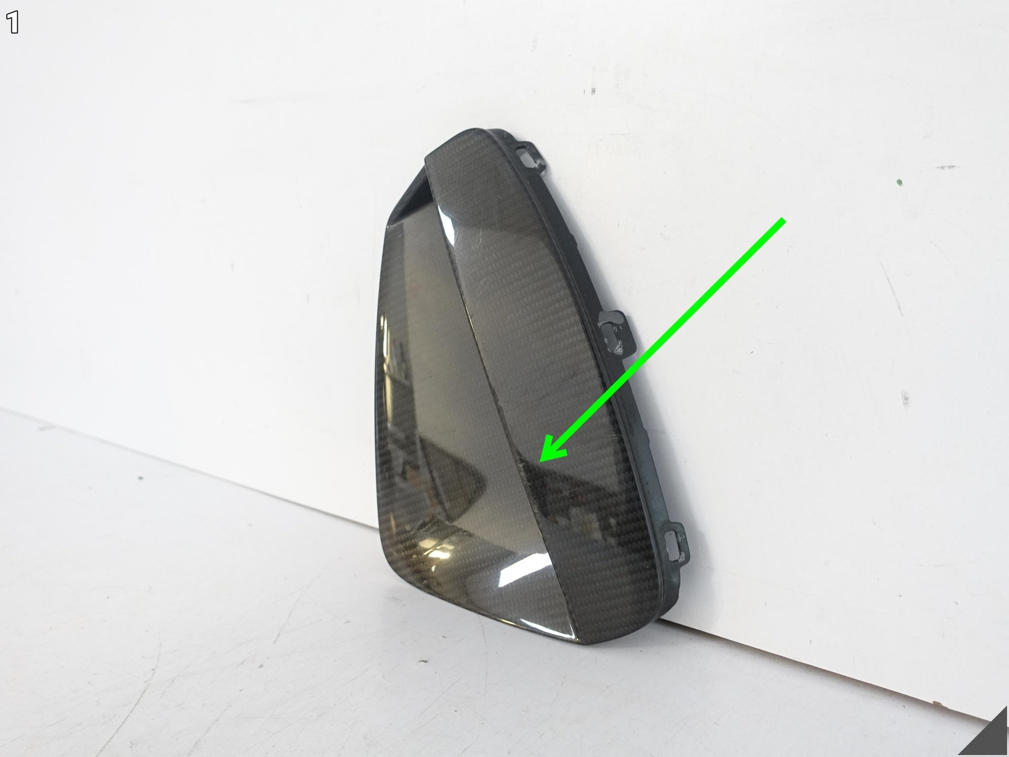 AUDI E-TRON GT 4J3 20-24 grid grille spoiler W bumper front left CARBON
