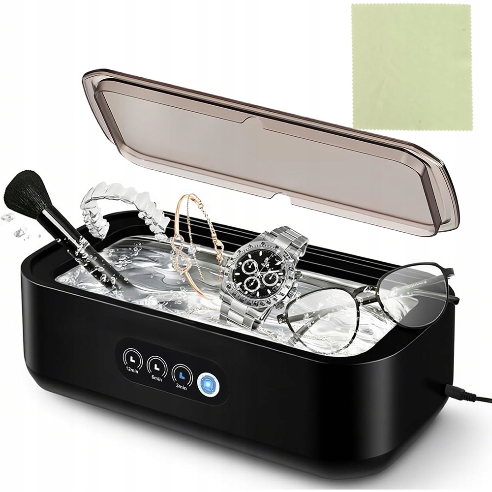 Ultradźwiękowa Myjka Do Okularów Biżuterii Protez Szczoteczek Kosmetycznych