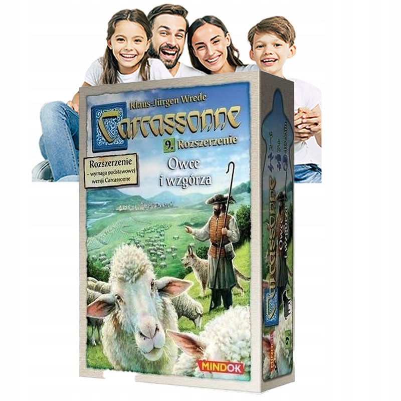 RODZINNA GRA PLANSZOWA dla Dziecka Fajna Rozrywka Carcassonne Owce Wzgórza EAN (GTIN) 5905320669171
