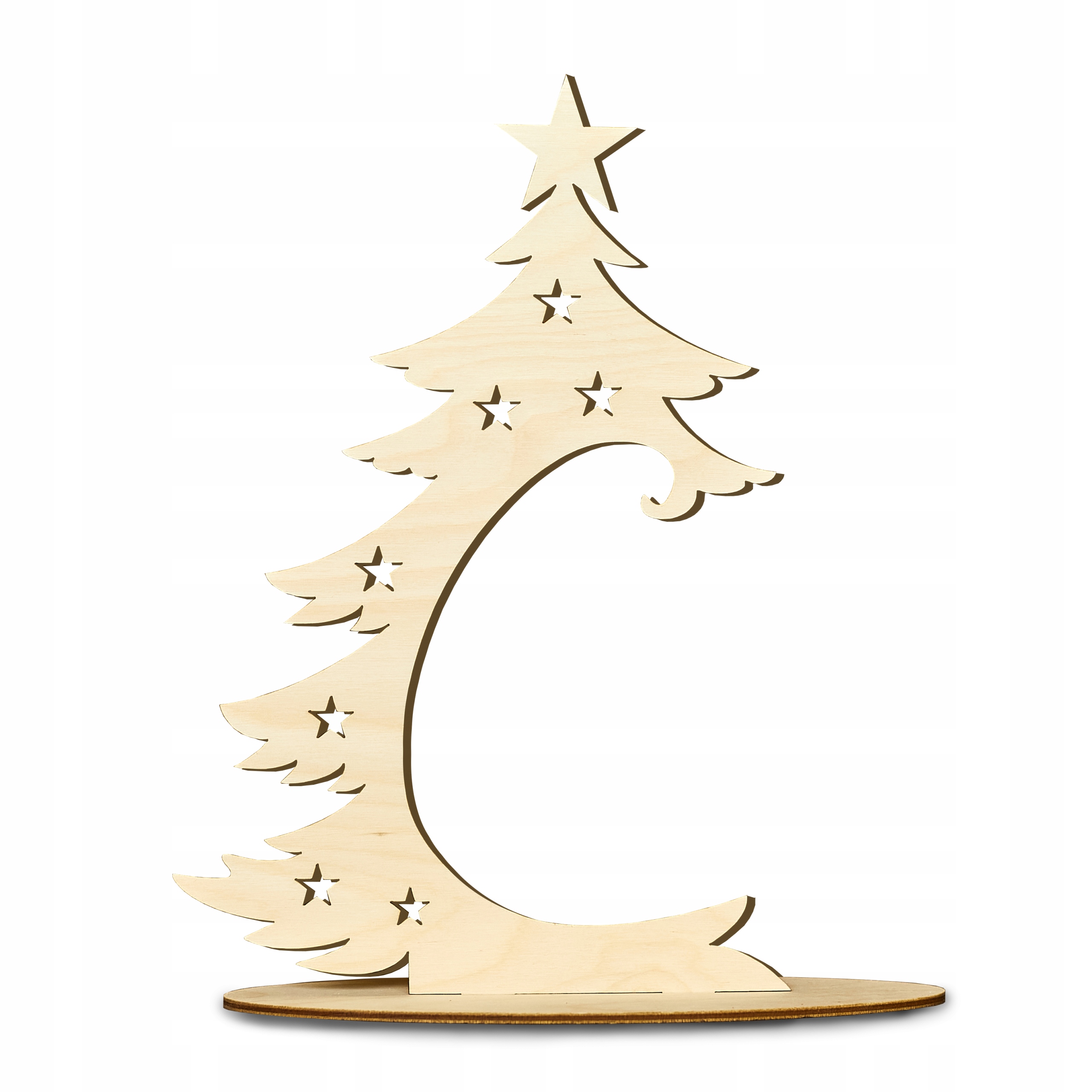 STOJAK NA BOMBKE CHOINKA Z GWIAZDĄ GWIAZDKĄ PROSTY DEKORACJA ŚWIĄTECZNA