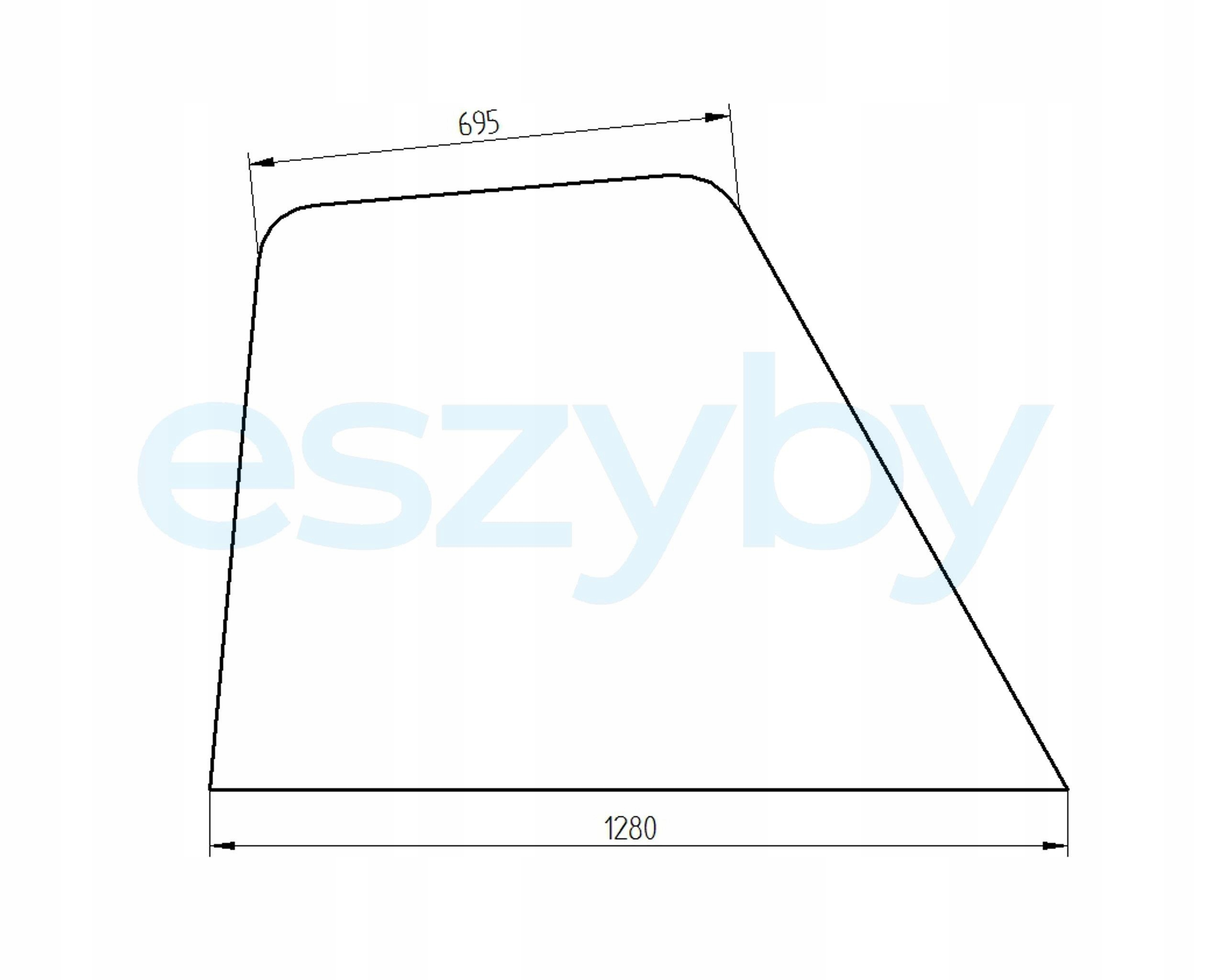 sklo teleskopický nakladač Manitou boční pravý