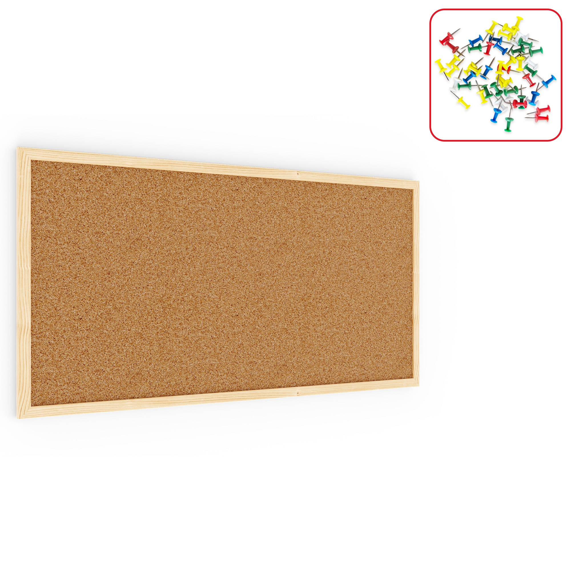 Tablica korkowa (rama drewniana) 80x40 cm + GRATIS EAN (GTIN) 5905481603281